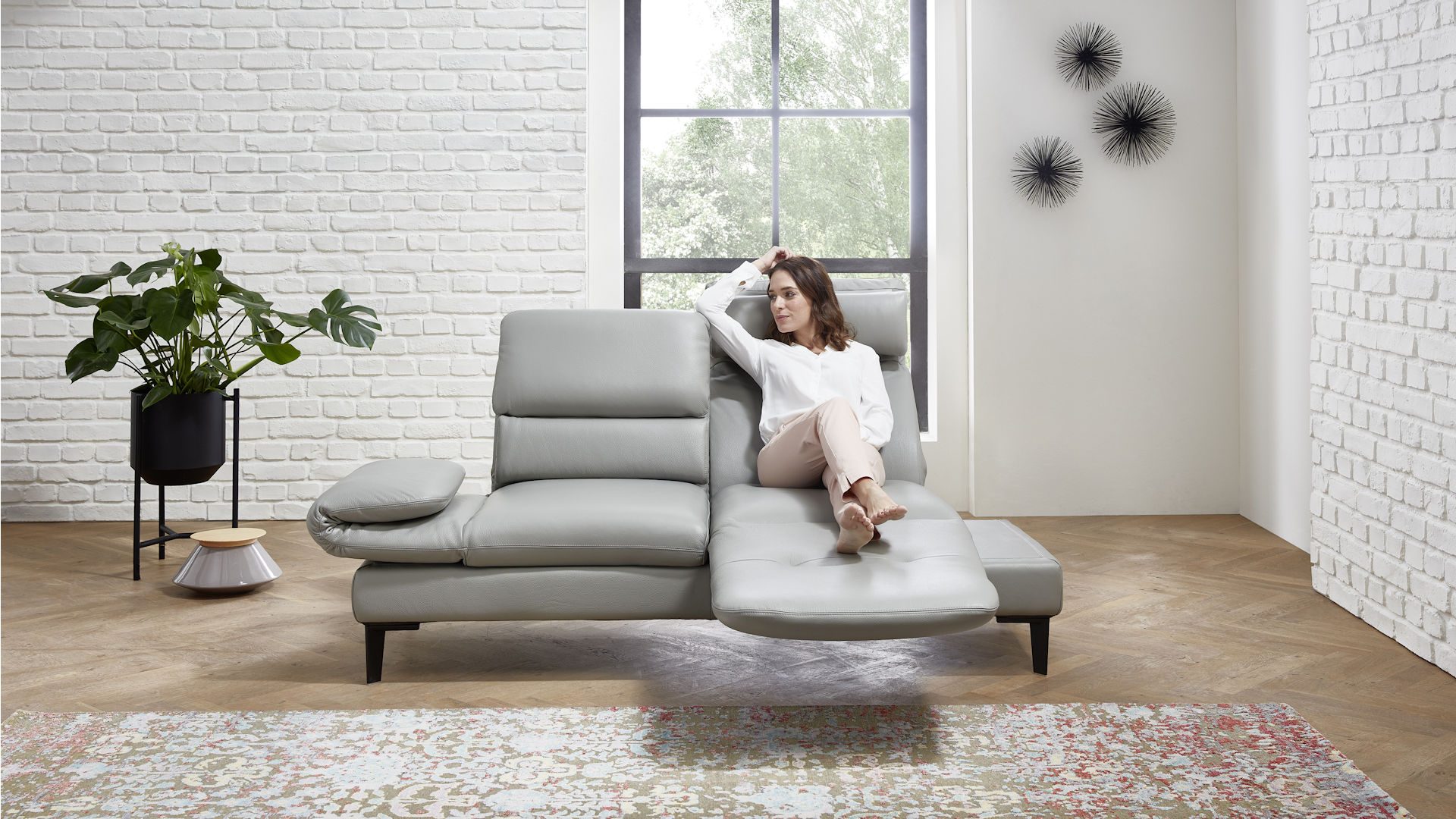 Ledersofa Z20267 - moderne Relaxoase