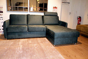 Faltbettsofa mit Longchair mit Bettkasten