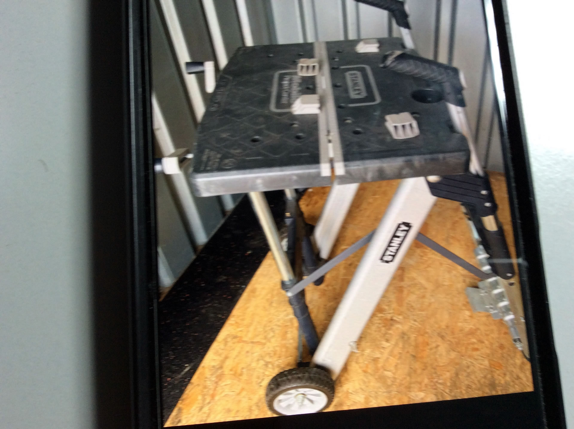 Sackkarre und Arbeitstisch Stanley