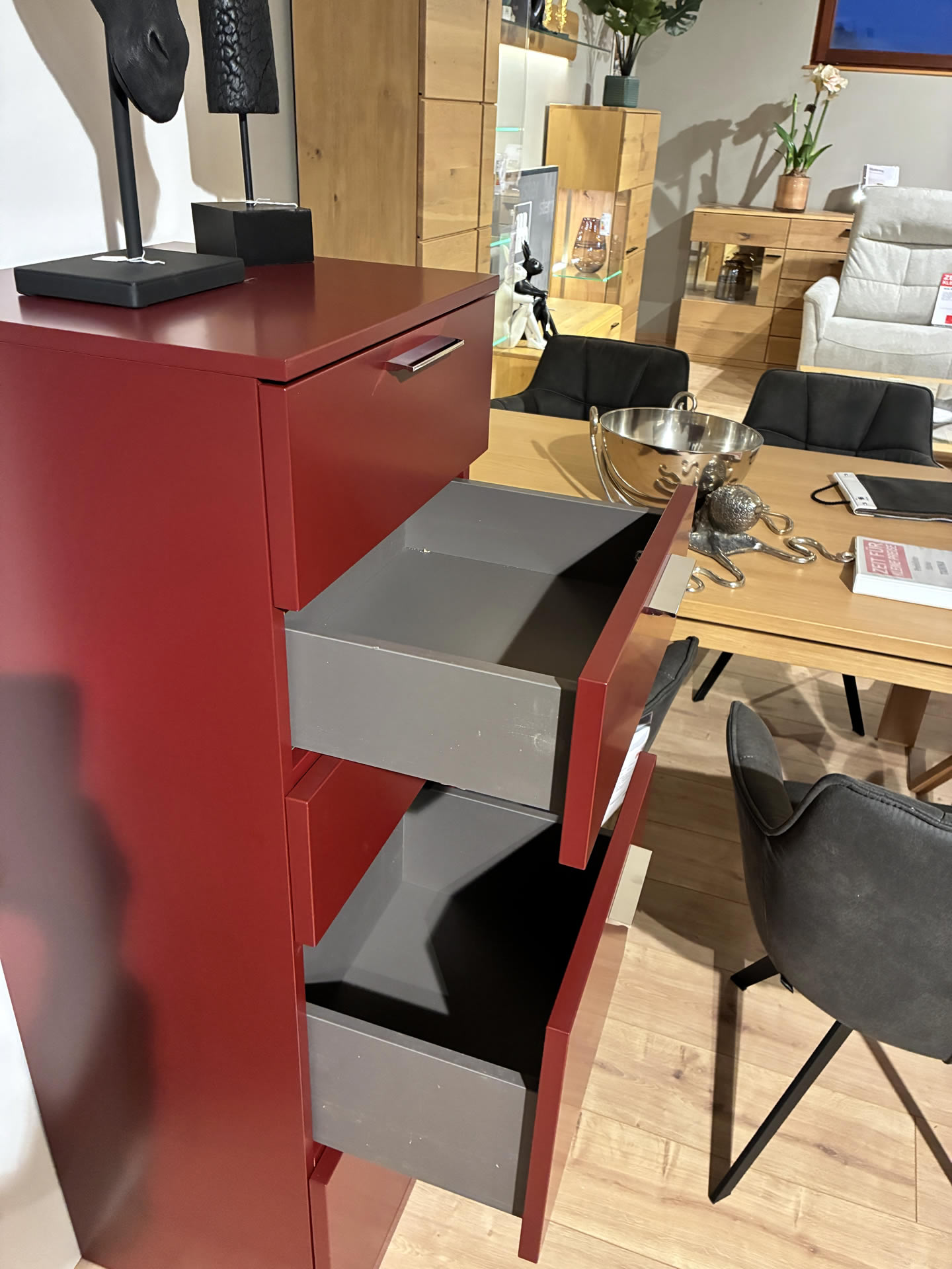 Musterring KARA System Schubkastenkommode dark red