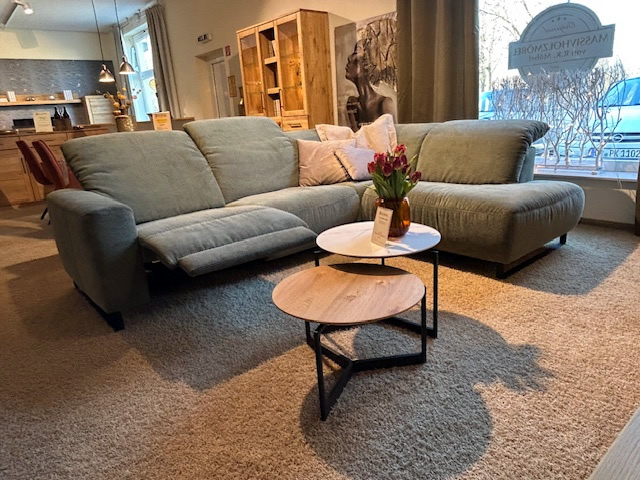 Polstergarnitur Empire in Feincord oliv