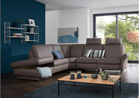 Polstergarnitur Z22791 - Leder, Relaxfunktion