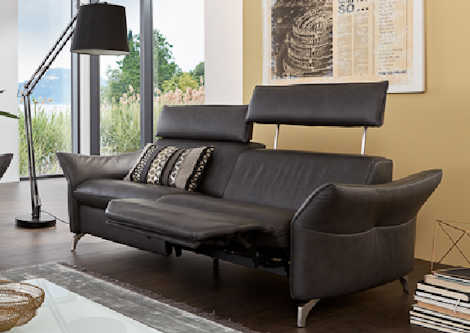 Ledersofa Z22786-1 - 3 Sitzer mit Funktion