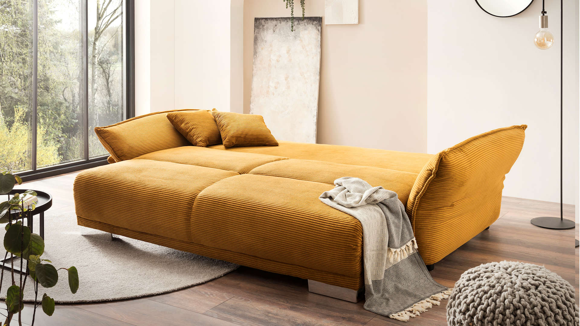 Big Sofa Cord gold Z22958